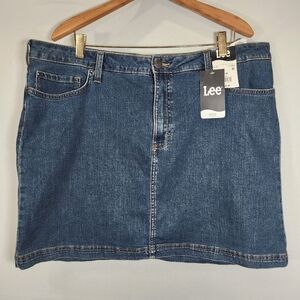 Lee Blue Midi Skort for Casual Work Size 22